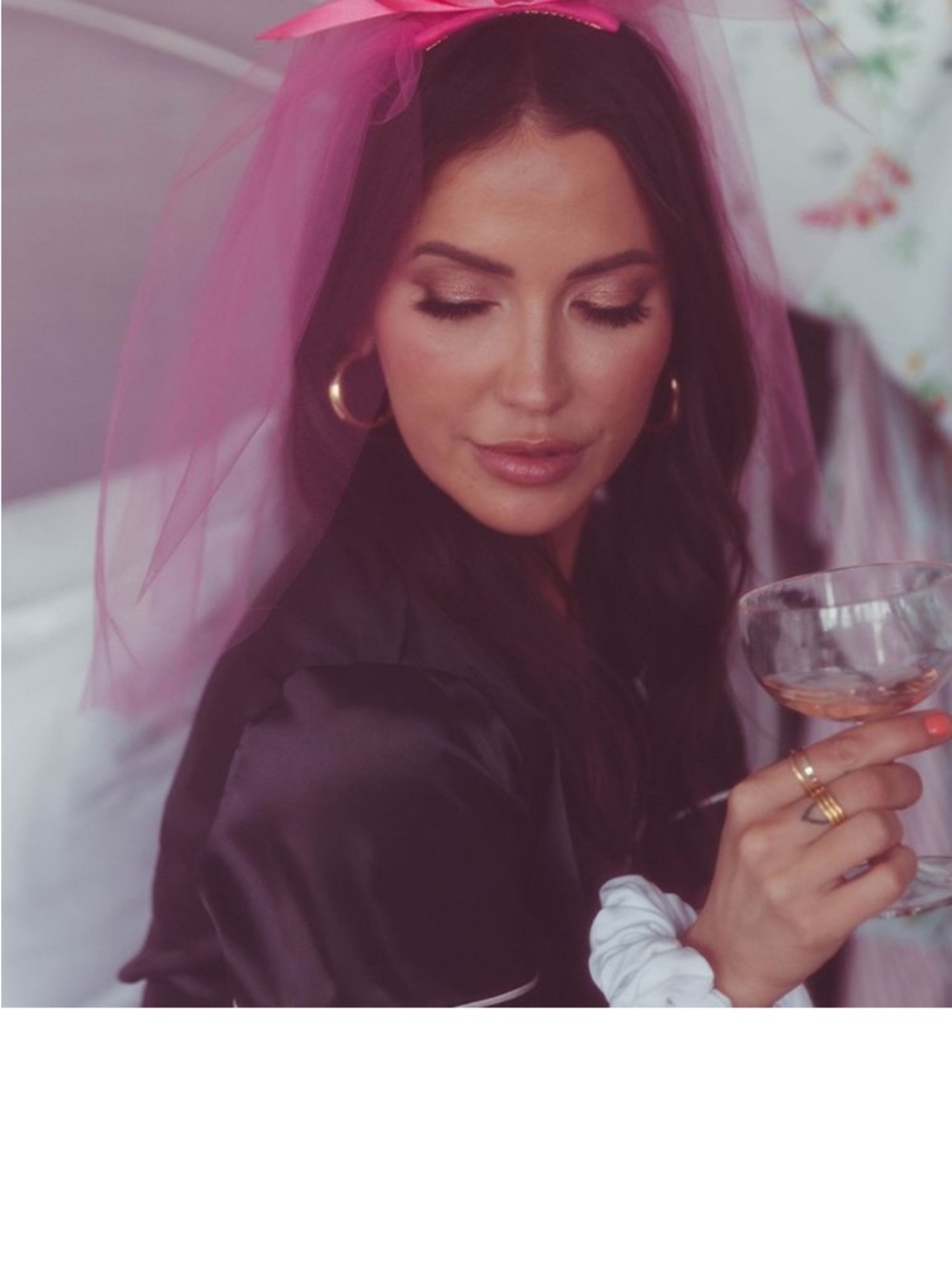 Pink Bow Veil BNWT